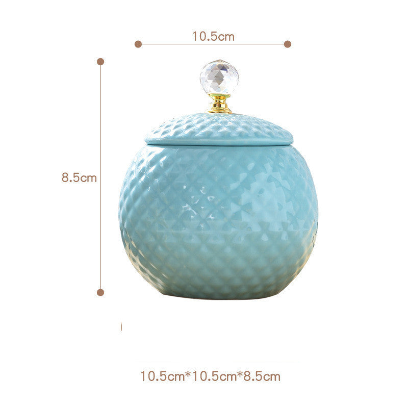 Light luxury ceramic storage tank