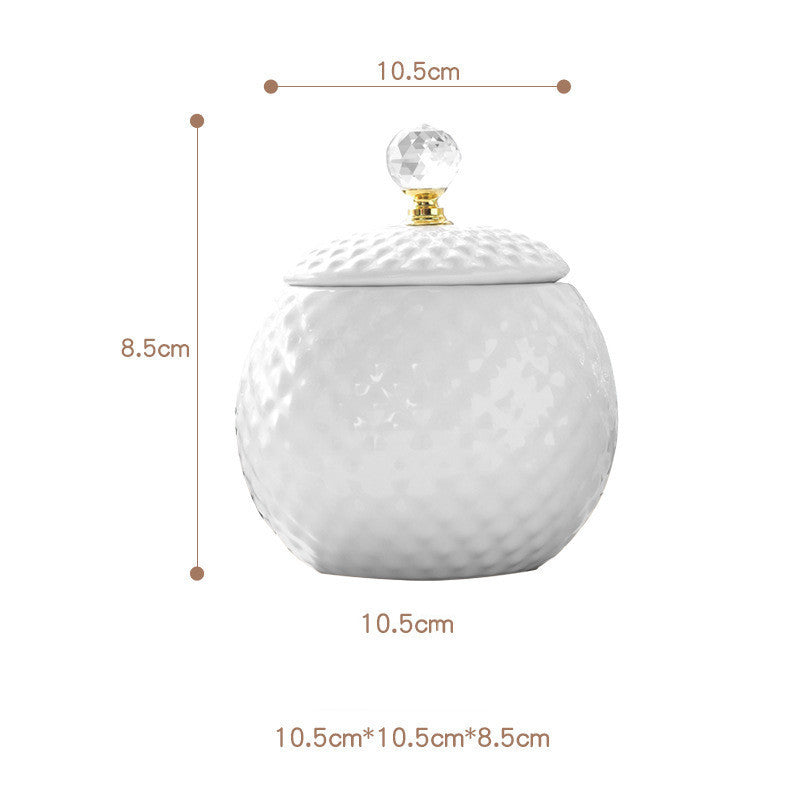 Light luxury ceramic storage tank