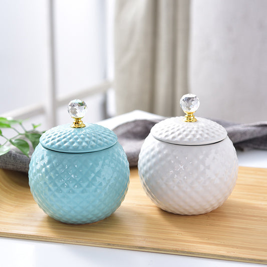 Light luxury ceramic storage tank