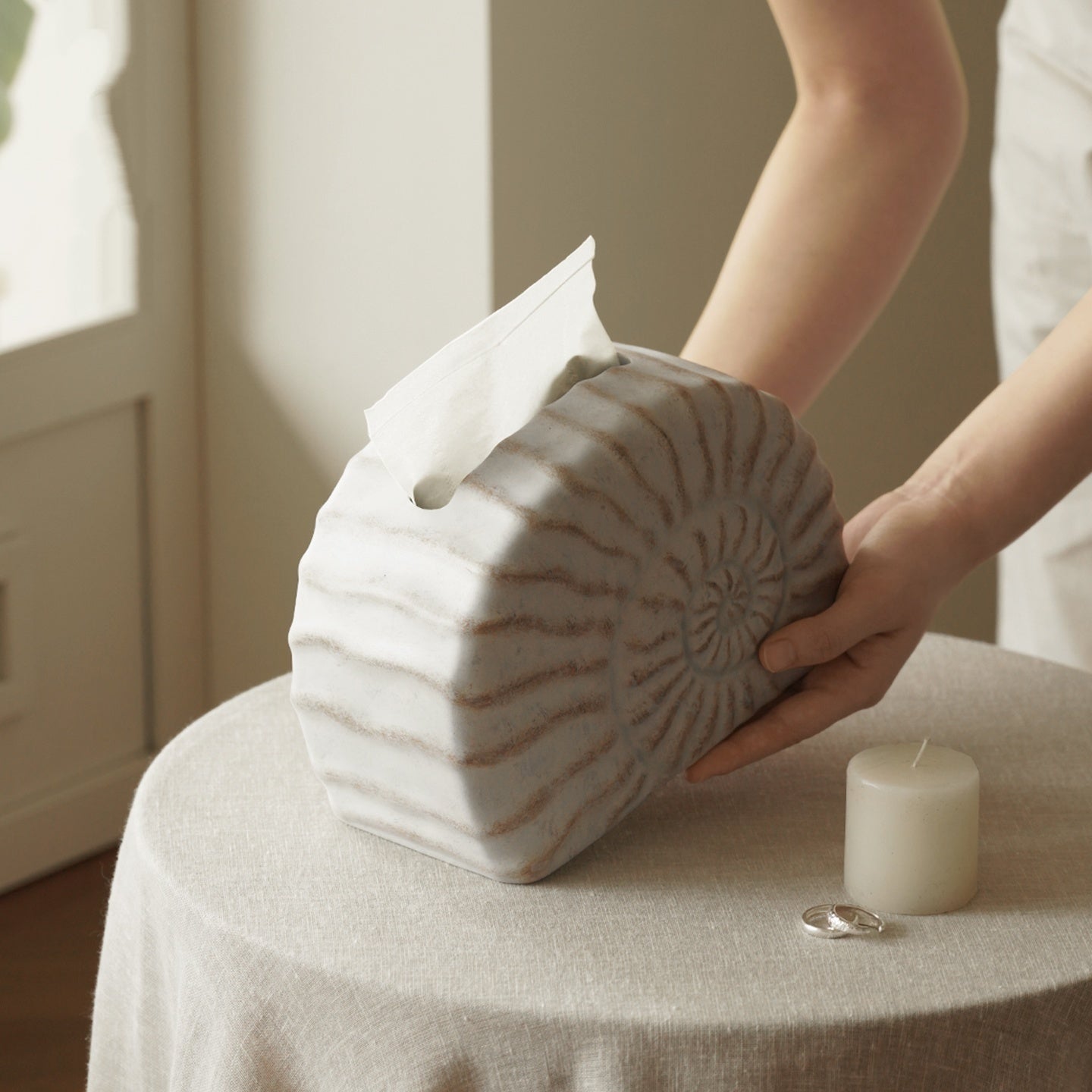 Creative Conch Tissue Box Decoration Light Luxury High-grade Home