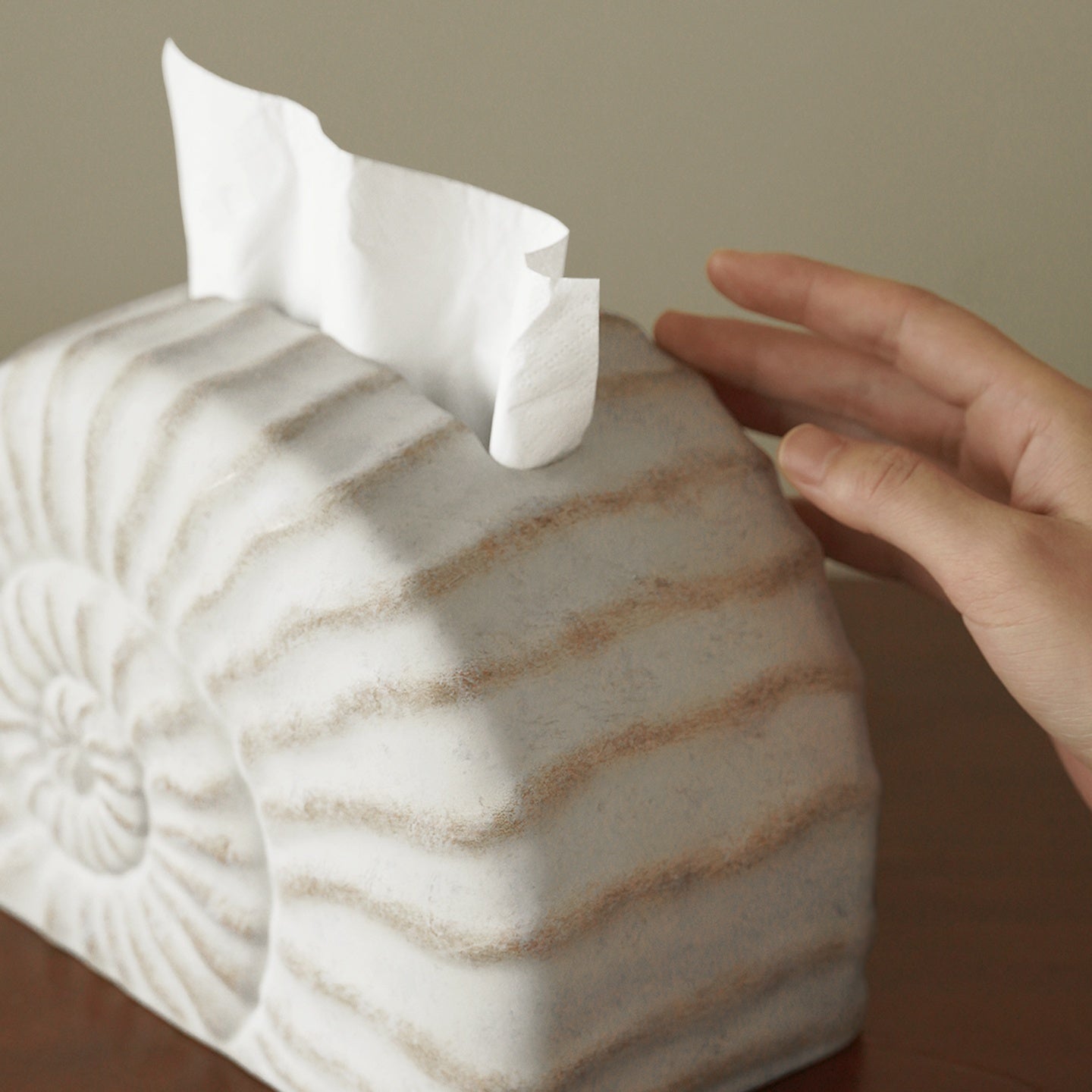 Creative Conch Tissue Box Decoration Light Luxury High-grade Home